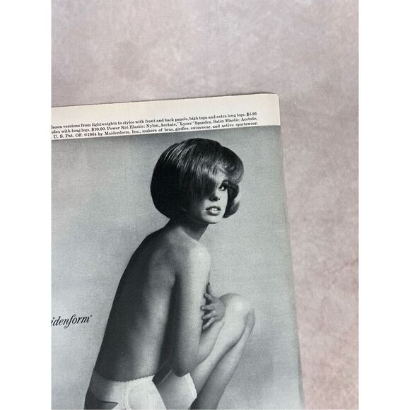 Vintage 1965 Maidenform Lined Girdle Woman Print Advertisement - Picture 4 of 6